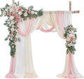 TINGE TIME Artificial Arch Flowers Kit Pack of 5, Wedding Decorations for Reception with Hanging Flowers, Wedding Arch Silk Floral Arrangements Ceremony Backdrop Bridal Shower Outdoor Party Decor