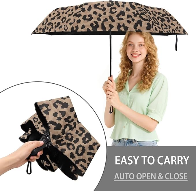 Umbrellas for Rain Lightweight Travel Umbrella 42" Canopy UV Protection Sun Umbrella Windproof Compact Umbrellas