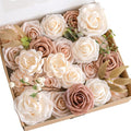 Lookein Artificial Flowers for DIY Wedding Decoration Bridal Bouquet Table Centerpieces Flower Garland Wreaths Aisle Arch Flower Decoration Home Decor, Tender Dusty Rose