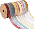 3/8" x 90 Yards Organza Ribbon Set 9 Rolls x 10 Yards Sheer Ribbon for Gift Wrapping Crafts Christmas Decorating, Embroidery, Crafting, Sewing,Wedding, Birthday Party, Holiday. (Mixed Color-1)