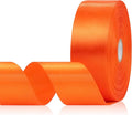 Orange Ribbon 1-1/2 Inch x 60 Yards, Orange Satin Ribbon for Gift Wrapping, Flower Bouquet, Baby Shower, Crafts, Birthday, Wedding and Handmade Roses