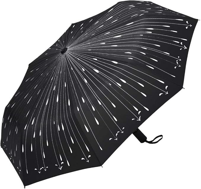 YumSur Compact Travel Umbrella - Windproof, Reinforced Canopy, Tested in 60mph Winds, Strong Reinforced Windproof Umbrella, One Touch Auto Open/Close for Men & Women