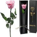 Yamonic Preserved Flowers Rose Gifts for Women Mom, Mothers Day Rose Flowers Gifts for Mom, Real Flower Birthday Mom Gifts for Grandma, Wife,Girlfriend, for Valentine's Day,Anniversary