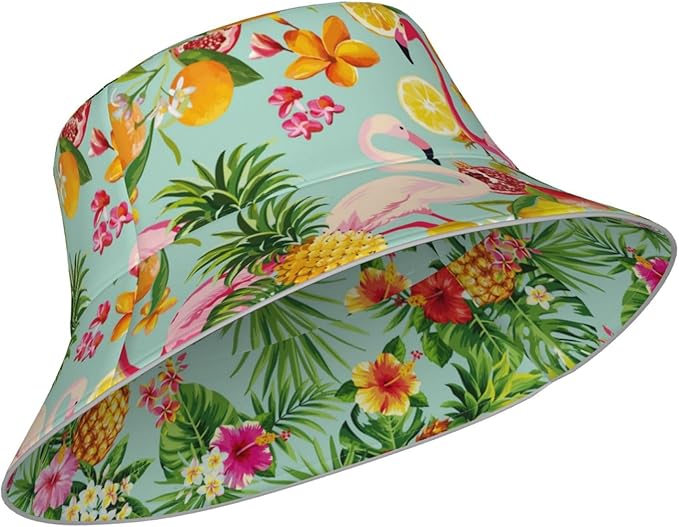 Hat Reversible Fisherman Hats Double Sided Wearing for Women Men Boys Girls