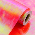 Yarcony Holographic Wrapping Paper Roll - 17Inch x 33Feet - Elegant Metallic Iridescent Red Shimmering Hologram Foil Textures Christmas Gift Wrap Paper for Birthday, Parties, Birthday, Wedding