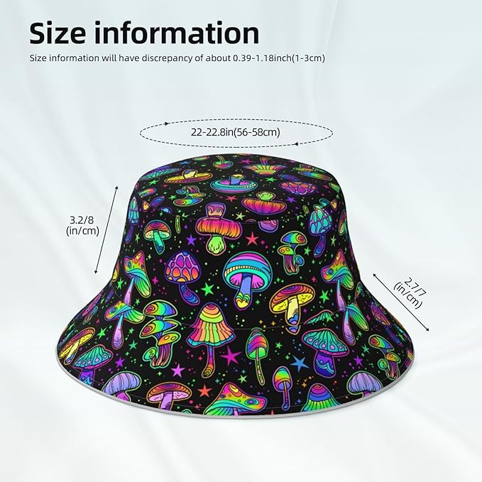 Bucket Hat Beach Summer Sun Hat Reversible Fisherman Hats Double Sided Wearing for Women Men Boys Girls