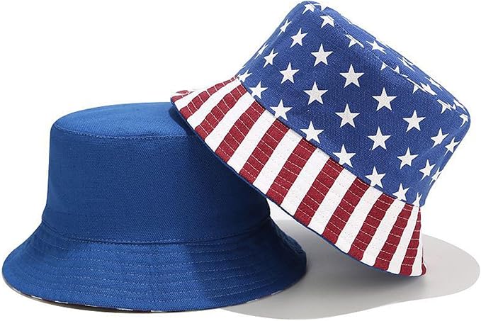 Mashiaoyi Unisex Print Double-Side-Wear Reversible Bucket Hat
