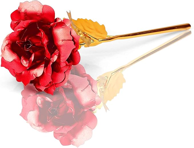 Christmas Flowers Gifts for Women, Mom Birthday Gifts for Christmas, Galaxy Glass Rose Forever Preserved Flowers Eternal Crystal Roses Xmas Gifts for Grandma Wife Sister Her Friends, Red