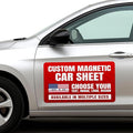 Pack of 2 Custom Vehicle Signs by BCB – Personalized Magnetic Door Decals | Removable Advertising Signage for Cars, Trucks & Vans | Customizable Magnetic Sheets | Multiple Sizes | Made in USA
