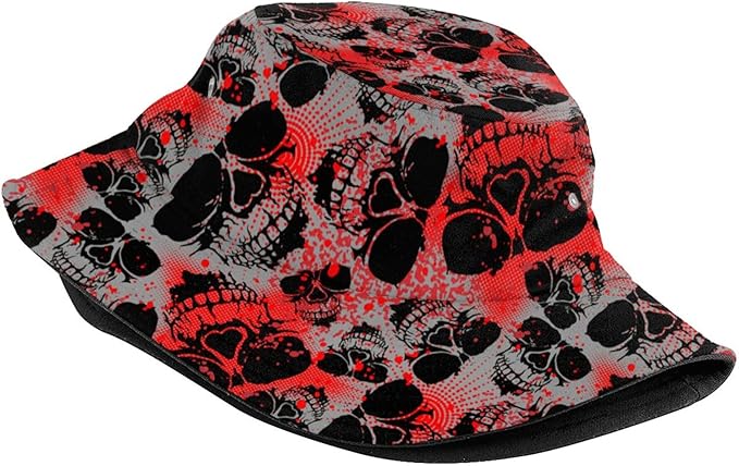 Bucket Hat for Women Men Funny Halloween Hats Packable Outdoor Fisherman Hats Caps Unisex