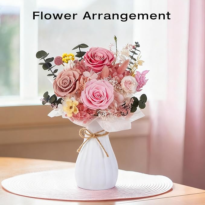 Vrioca Flowers for Delivery, Preserved Flowers Bouquets, Birthday Gifts for Women Mom