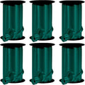 PMU Curling Ribbon - Crimped Texture Curling Ribbons for Gift Box Wrapping, Florist Flowers, Birthday Party Decorations, Festival Art Craft & Christmas Décor - Hunter Green 3/8 Inch X 250 Yards, Pkg/6