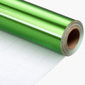 Merture Green Wrapping Paper Roll - 17 In X 33 Ft(46.5 sq.ft.) Metallic Green Solid Color Gift Wrap for Christmas, Fathers Day, Baby Shower, Gender Reveal Party, Hanukkah