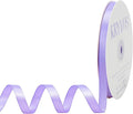Lilac Satin Ribbon, Double Faced 3/8 Inch X 50 Yards, Premium Polyester Satin Ribbon for Gift Wrapping, Crafts, Wedding Party Decor