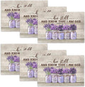 Lavender Spring Floral Placemats Set of 6 Farmhouse Country Rustic Purple Flower Double-Sided Table Mats for Kitchen Dining Room Home Party Indoor Decor 6 PCS 12x18 Inch