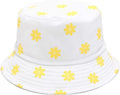 Mashiaoyi Unisex Print Double-Side-Wear Reversible Bucket Hat