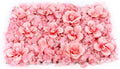 Artificial Flower Wall Panels, Silk Wedding Flower Wall Backdrop Panel, 3D Floral Panel Artificial Floral Wall Mat Flower Screen for Photo Party Wedding Wall Background Decor (12PCS Pink)
