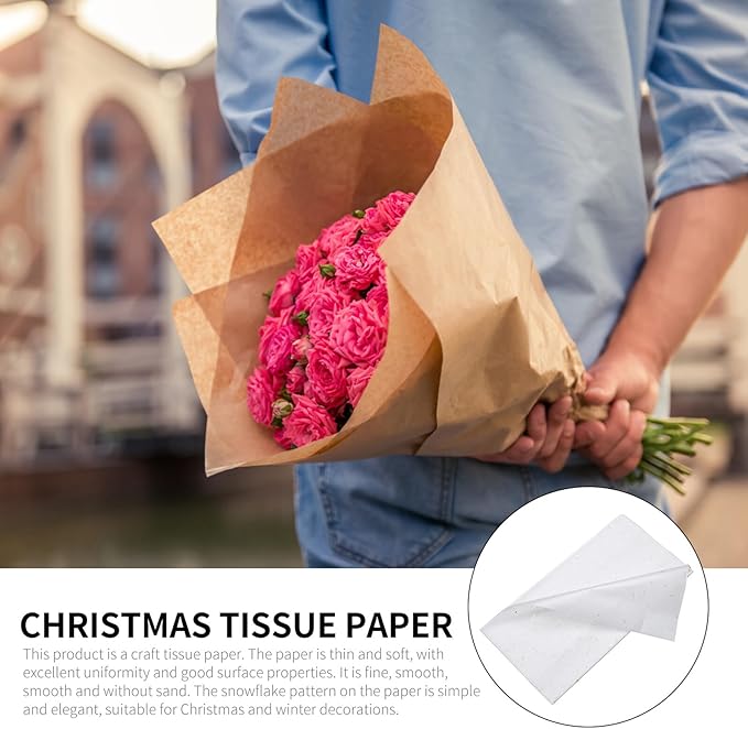 MOLUCKFU 10Pcs Metallic Foil Dot Flower Wrapping Paper DIY Packaging for Bouquets Wrap Seasonal Floral Craft Supplies