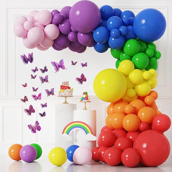 SAOROPEB 3D Butterfly Wall Decor, 72 Pcs Double Layer Butterfly Decorations for Party Decorations Locker Decor Refrigerator Decal, Reusable (Purple)