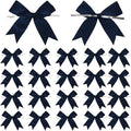 50 Counts Navy Blue Twist Tie Bows 3.1" Pre-Tied Satin Ribbon Bow Decor Mini Twist Tie Bows for Gift Wrapping Treat Bags Cake Bridal Baby Shower Birthday Party Favors Wedding Decorations