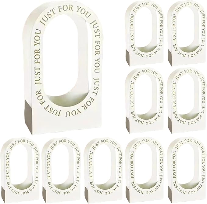 QCdeSoulBLV 10PCS Flower Boxes for Arrangements 8.7x4.7x15 Inch Handheld Hollow Minimalist Packaging Flower Bags for Wedding Decoration Gifts Birthday Party
