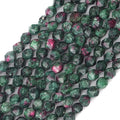 Faceted Natural Zoisite Stone Round Beads 10mm 36cm/Strand for Jewelry Making