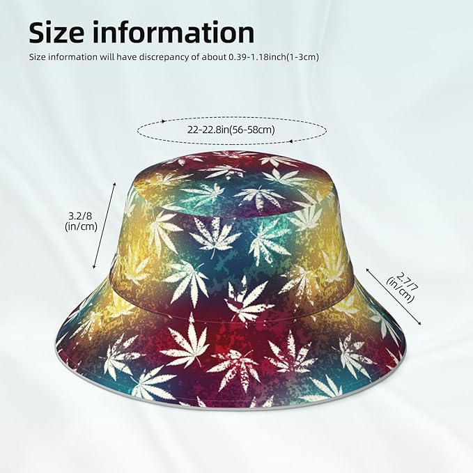 Hat Reversible Fisherman Hats Double Sided Wearing for Women Men Boys Girls
