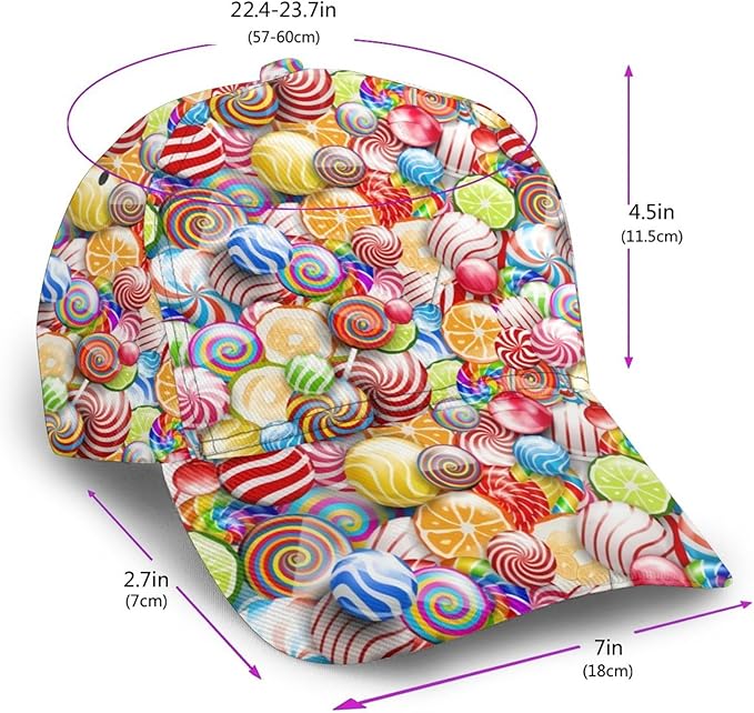 Pastel Cornflowers Floral Baseball Cap Dad Hats All-Over Print Fashion Accessory 100% Polyester Adjusts to Fit Most