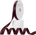 Burgundy Satin Ribbon, Double Faced 5/8 Inch X 50 Yards Burgundy Ribbon, Premium Satin Ribbon for Gift Wrapping, Crafts, Hair Bow Making, Sewing, Flower Bouquet, Wedding Party Decor