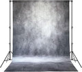 Abstract Professional Photography Backdrop for Portrait Photo Props Booth Background Photoshoot Studio with Polyester Fabric Roller Pocket on Top (6x8ft,Grey,No Stand)