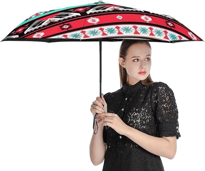 3 Fold Car Umbrella Folding Portable Automatic Umbrella Sunny Rain Sunscreen