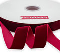 Nylon Velvet Ribbon Single Faced,1 Inch X 25Yards Spool (Hot Red)