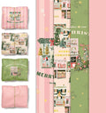 NICROHOME EUR 24 Sheets Christmas Tissue Paper, Sage Green Pink Tissue Wrapping Paper with Christmas Tree House Snowman Socks Pattern, Small Gifts Wrapping Paper for Xmas Crafts Gifts (15 X 20 Inch)