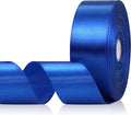 Blue Ribbon 1-1/2 Inch x 60 Yards, Royal Blue Satin Ribbon for Crafts, Gift Wrapping, Flower Bouquet, Baby Shower, Birthday, Wedding and Festival Decor