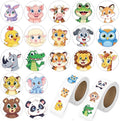 1000 Pcs Cute Animal Stickers for Kids Boys and Girls.Waterproof Vinyl Sticker Packs for Water Bottles Phone Case Laptop Book.2 Roll 1 Inch Kawaii Stickers Bulk Gift for Birthday Party Favors