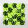 Flower Wall Backdrop, 12PCS 10.6"-15.7" Artificial Flower Wall Panel with Various Styles, 3D Floral Wall Decor for Wedding Photo Background Festive Party Home Decoration (L015, 15 * 15in)