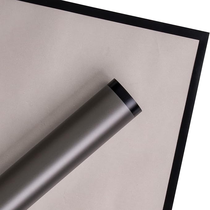 WRAPAHOLIC 20 Sheets Flower Wrapping Paper - 22.4 x 22.4 inch Black Border Water-Resistant Floral Bouquet Wrapping Paper, Florist Supplies Packaging Paper for Wedding Birthday Gift DIY