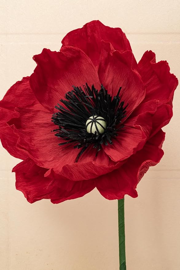 16“ Paper Flowers Decorations for Wall - Flower Wall Decorations - Large Flowers Decorations for Room Bridal Shower Baby Shower(3, Red+Pink+White)