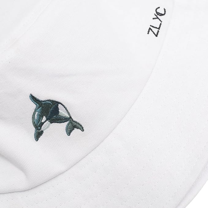 ZLYC Unisex Fashion Embroidered Bucket Hat Summer Fisherman Cap for Men Women