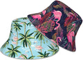Hat Reversible Fisherman Hats Double Sided Wearing for Women Men Boys Girls