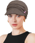 Chemo Headwear Viscose Newsboy Cap for Women Fall and Winter Hats