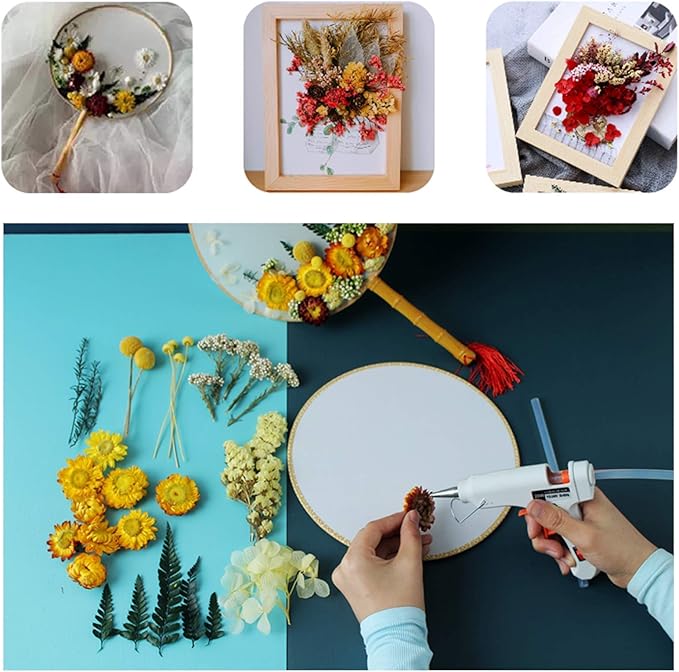 4 Packs Real Natural Dried Flowers for Making Mobile Phone Case Candle Handmade Crafts Epoxy Resin Pendant Necklace Jewelry DIY Accessories,Mixed Multi-Color Dried Flowers(Random Shipping 4 Packs)