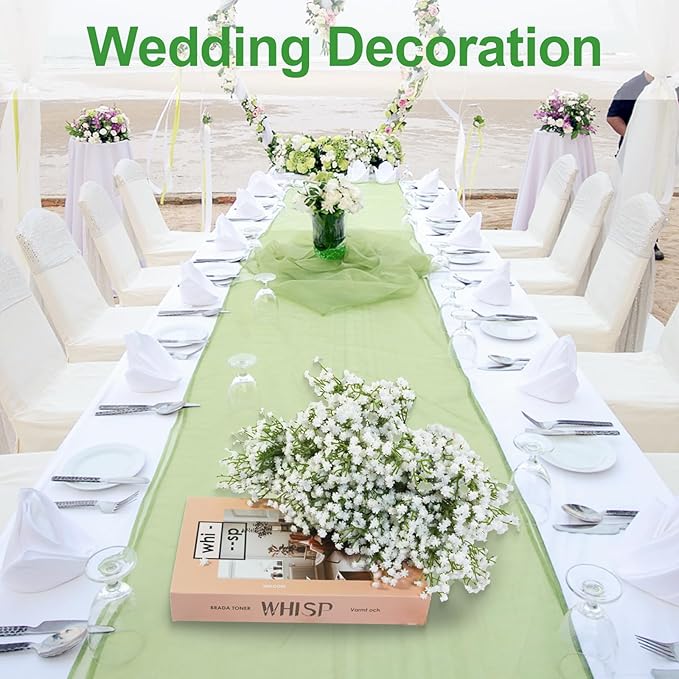 15 Pack Real Touch Artificial Baby's Breath Flowers - 21" Bendable Stems for Wedding Bouquets, Home Centerpieces & Outdoor Decor (Waterproof, Dustproof, White)