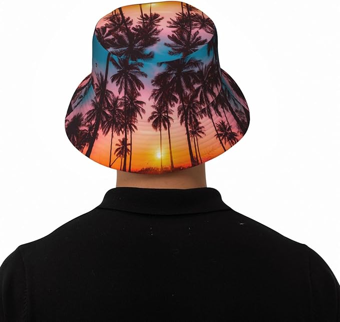Small Daisy Green Chrysanthemum Flower Bucket Hats Fashion Sun Cap Packable Outdoor Fisherman Hat for Women and Men