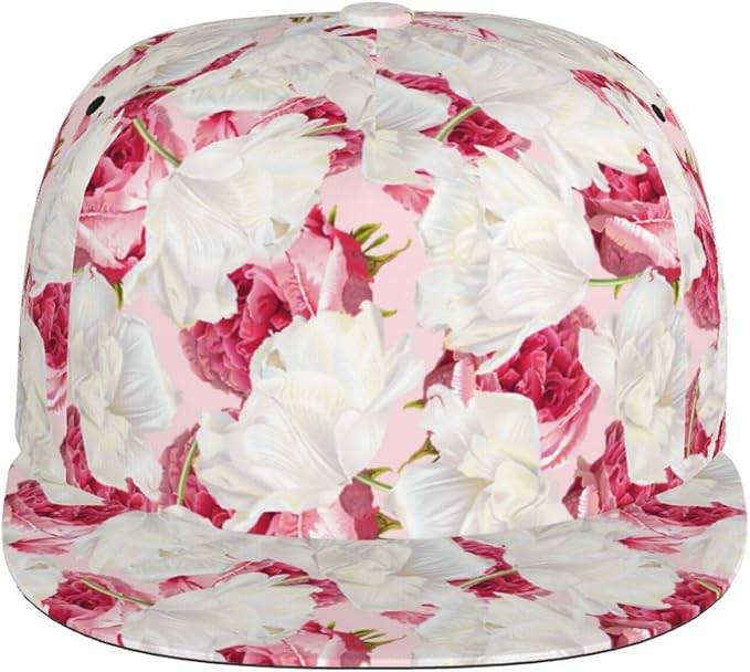 Tulip Flower Baseball Cap for Women Baseball Caps Flower Hat Tulip Baseball Hats Womens Cap for Outdoor