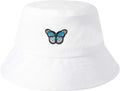 ZLYC Unisex Fashion Embroidered Bucket Hat Summer Fisherman Cap for Men Women