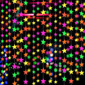 110feet UV Star Paper Neon Garland Streamers Black Light Decorations for Dark Glow Party UV Reactive Party Favors Glow in The Dark Supplies Wedding Birthday Banners