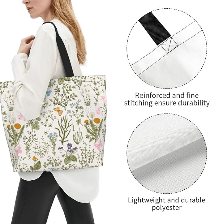 Sunflower Tote Bag For Women, Waterproof Shoulder Bags Big Reusable Grocery Handbag For Shopping Picnic Work Beach