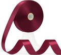 60 Yards Wine Red Satin Ribbon 3/4 Inch, Burgundy Polyester Fabric Ribbon for Gift Wrapping, Crafts, Flower Bouquet, Wedding, Baby Shower, Festival, Christmas, Halloween