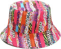 Quanhaigou Bucket Hat for Men Women,Packable Reversible Printed Sun Hats,Fisherman Outdoor Summer Travel Hiking Beach Caps